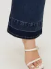 Flare Leg Very Stretchy Dark Wash Contrast Patchwork Jeans sold by Bloomchic