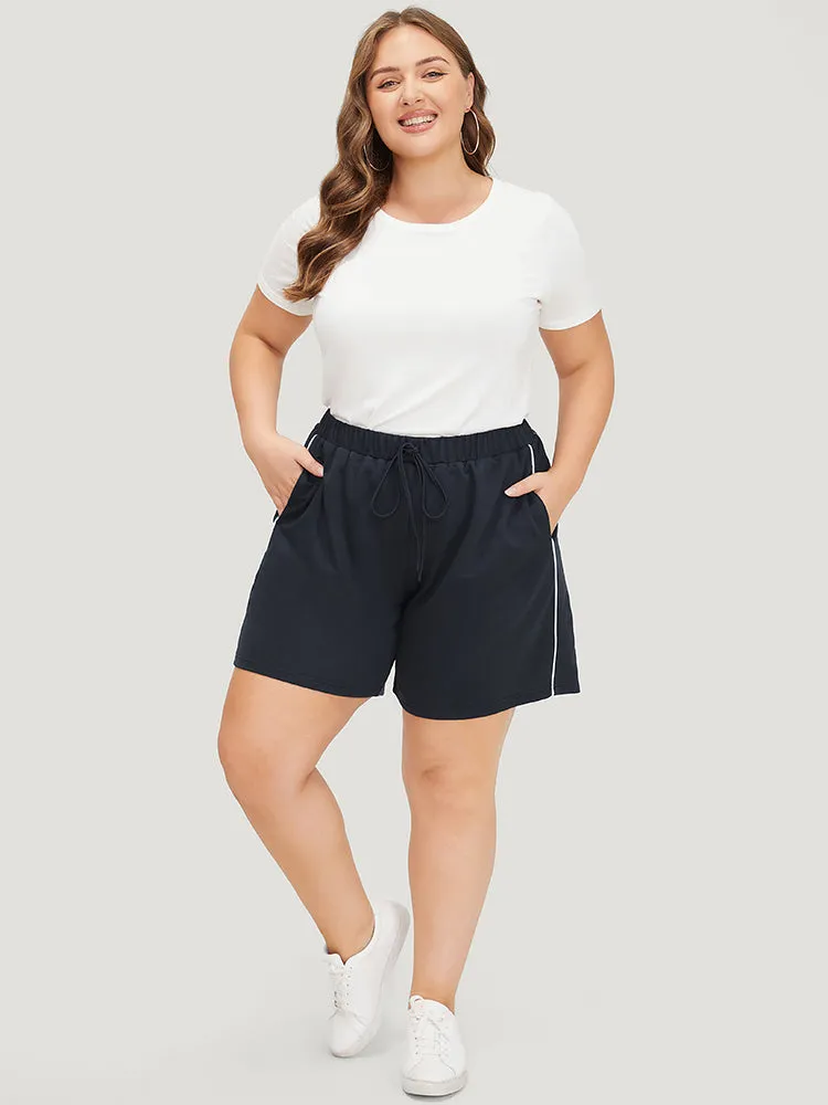 Plain Seam Detail Pocket Knotted Shorts sold by Bloomchic product image thumbnail 5