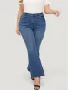 Flare Leg Very Stretchy Medium Wash Jeans sold by Bloomchic