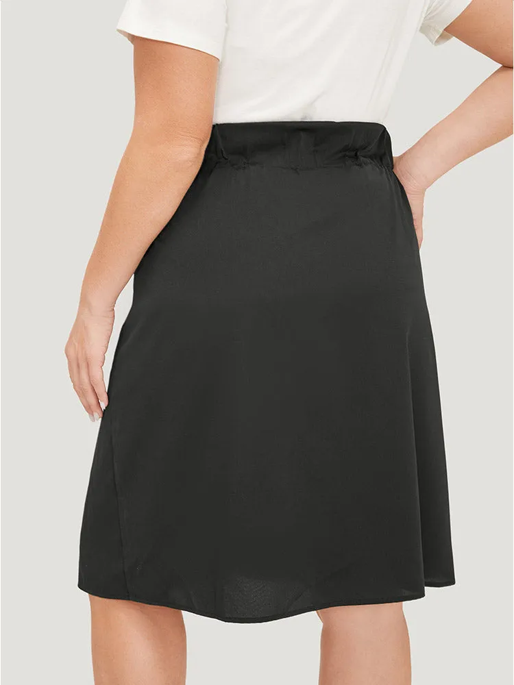 Plain Pocket Lace Up Skirt sold by Bloomchic product image thumbnail 5