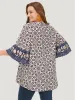 Bandana High Low Hem Bell Sleeve Blouse sold by Bloomchic