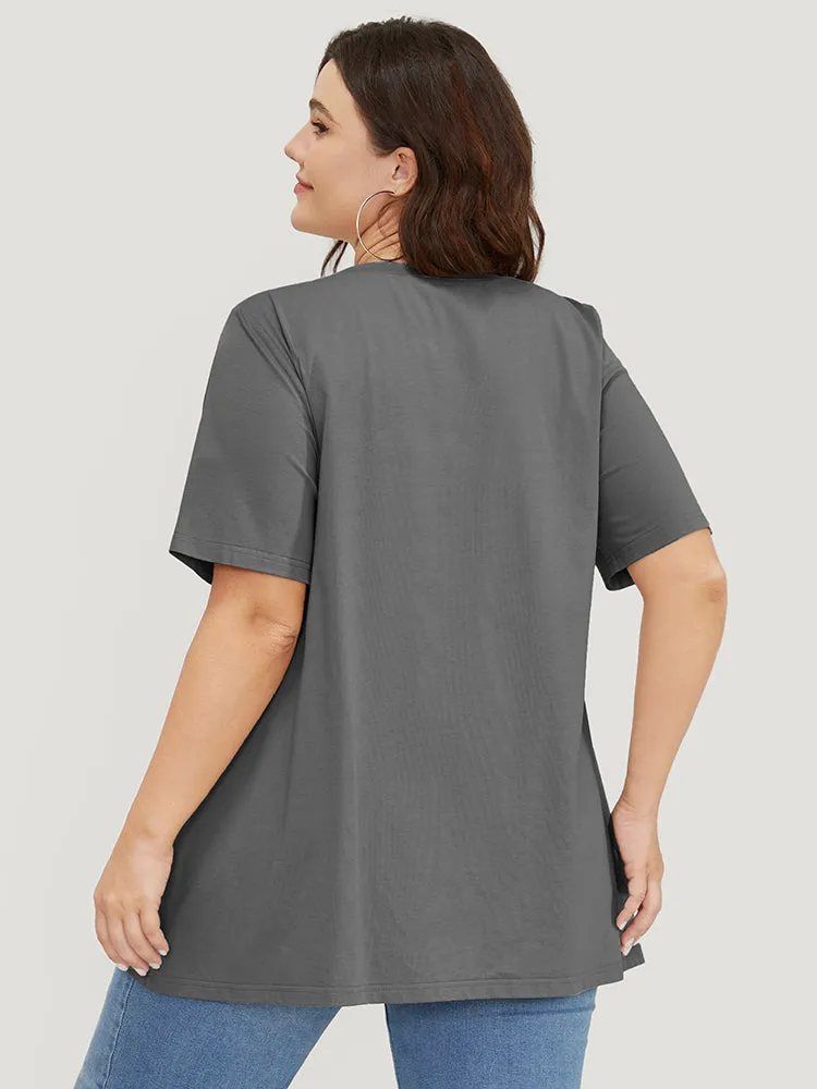 UltraCool V Neck Slightly Stretchy T-shirt sold by Bloomchic product image thumbnail 2