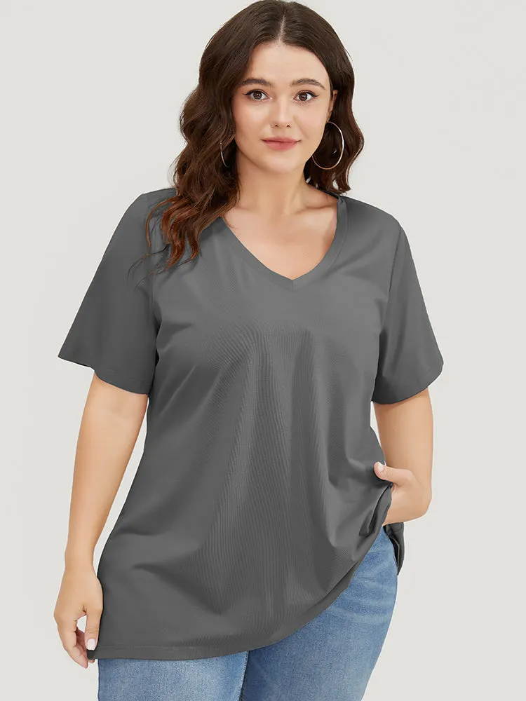 UltraCool V Neck Slightly Stretchy T-shirt sold by Bloomchic product image thumbnail 3