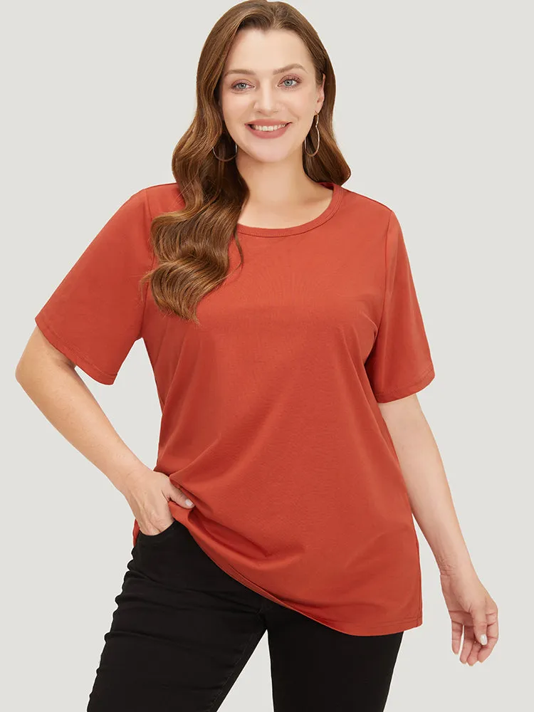 UltraCool Solid Regular Sleeve T-shirt sold by Bloomchic product image thumbnail 2