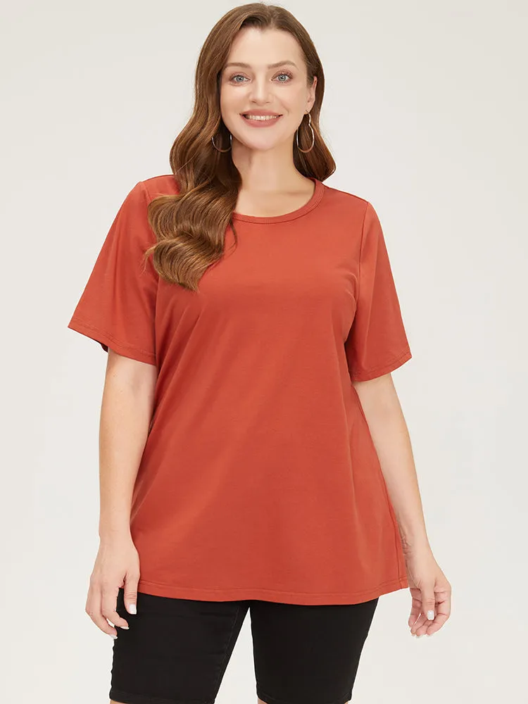 UltraCool Solid Regular Sleeve T-shirt sold by Bloomchic
