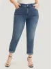 Very Stretchy High Rise Medium Wash Full Jeans sold by Bloomchic