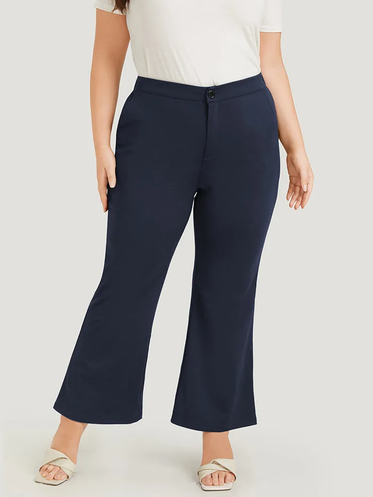 Solid Flare Leg Pocket Pants sold by Bloomchic