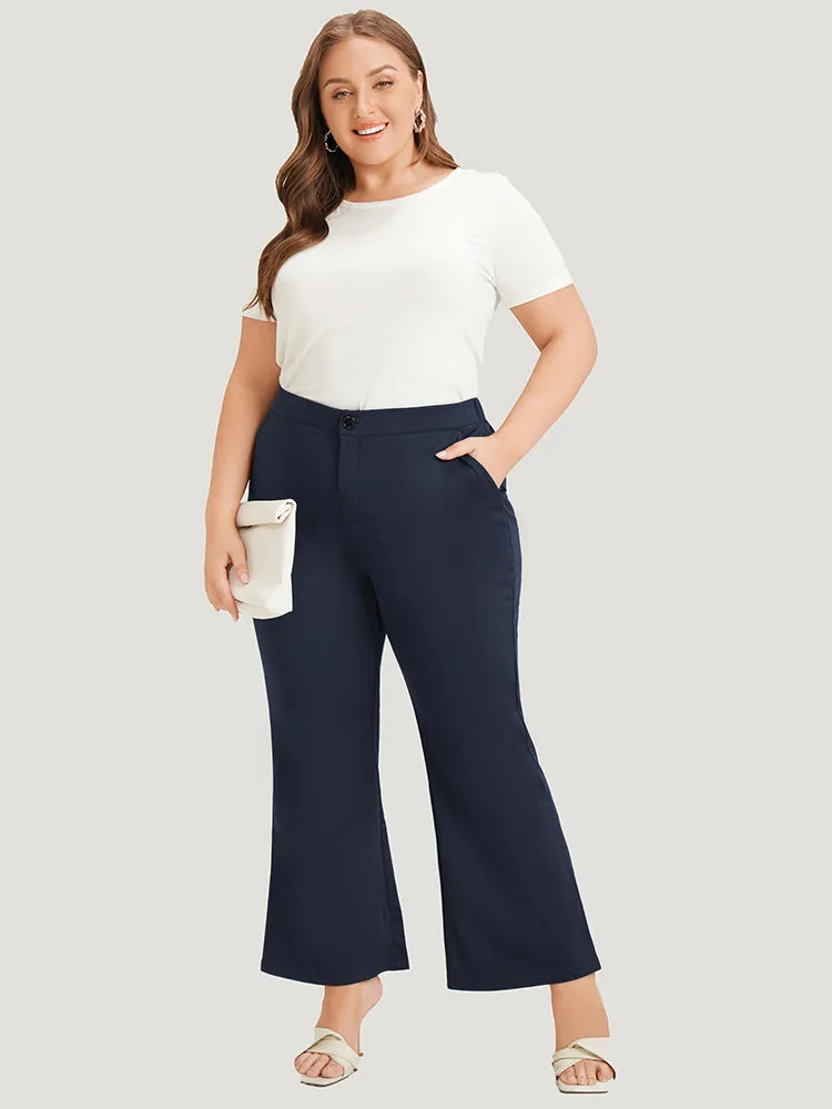 Solid Flare Leg Pocket Pants sold by Bloomchic product image thumbnail 3