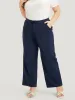 Plain Pleated High Rise Pocket Pants sold by Bloomchic