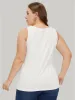 Figure Print Sleeveless Tank Top sold by Bloomchic