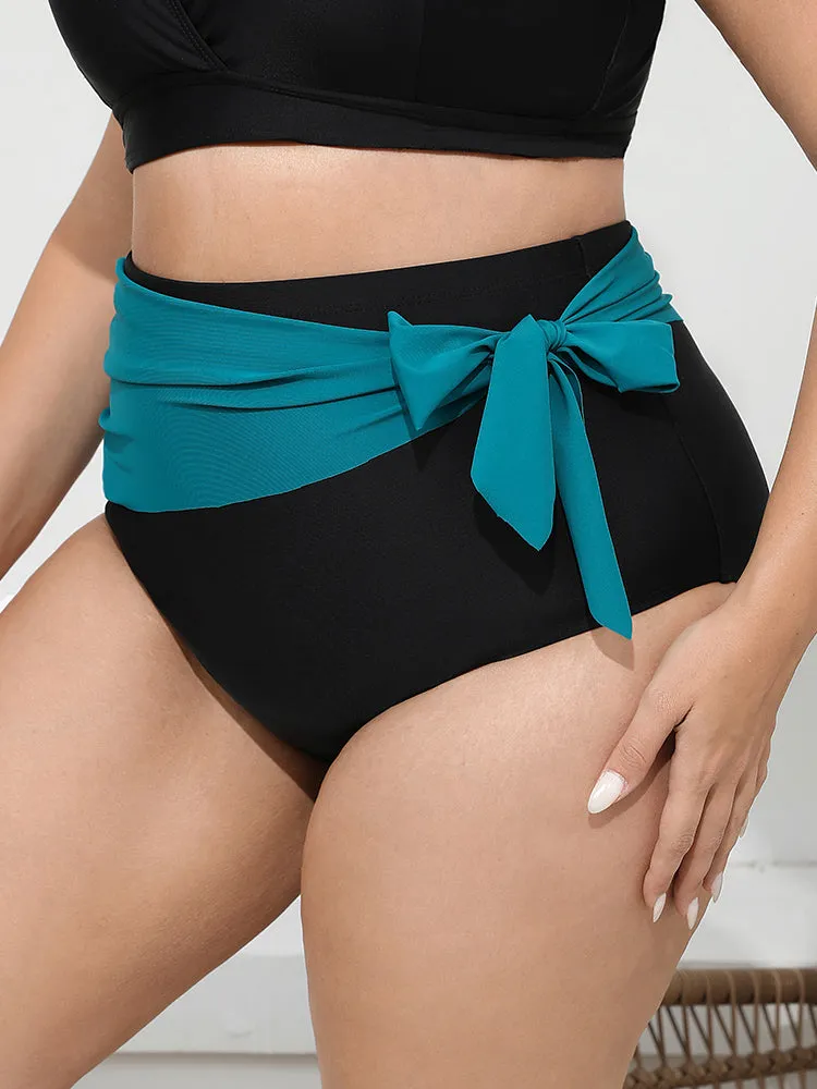 Two Tone Knot Side Bikini Bottom sold by Bloomchic product image thumbnail 3