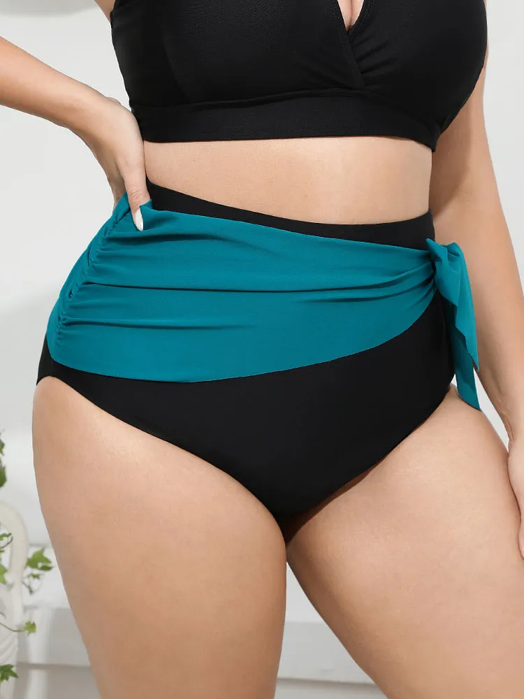 Two Tone Knot Side Bikini Bottom sold by Bloomchic product image thumbnail 5