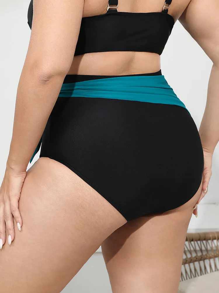 Two Tone Knot Side Bikini Bottom sold by Bloomchic product image thumbnail 2