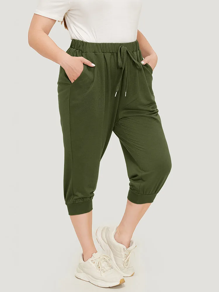 Solid Knot Front Pocket Carrot Pants sold by Bloomchic product image thumbnail 3