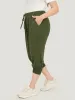 Solid Knot Front Pocket Carrot Pants sold by Bloomchic
