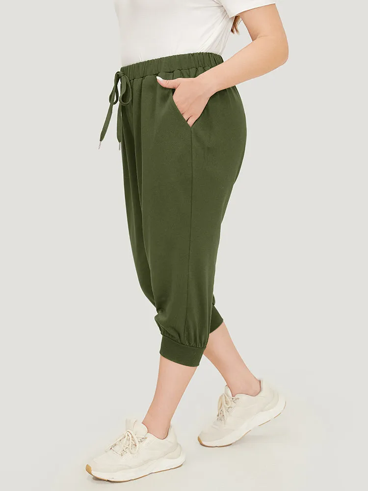 Solid Knot Front Pocket Carrot Pants sold by Bloomchic product image thumbnail 2