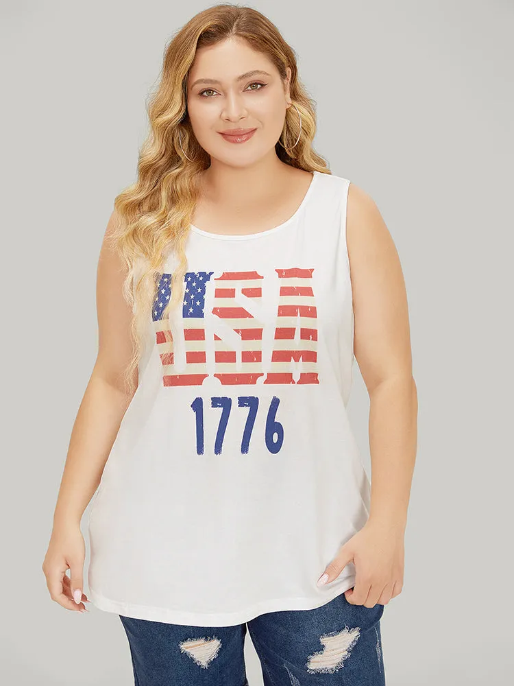 Letter Print Graphic Tank Top sold by Bloomchic product image thumbnail 2