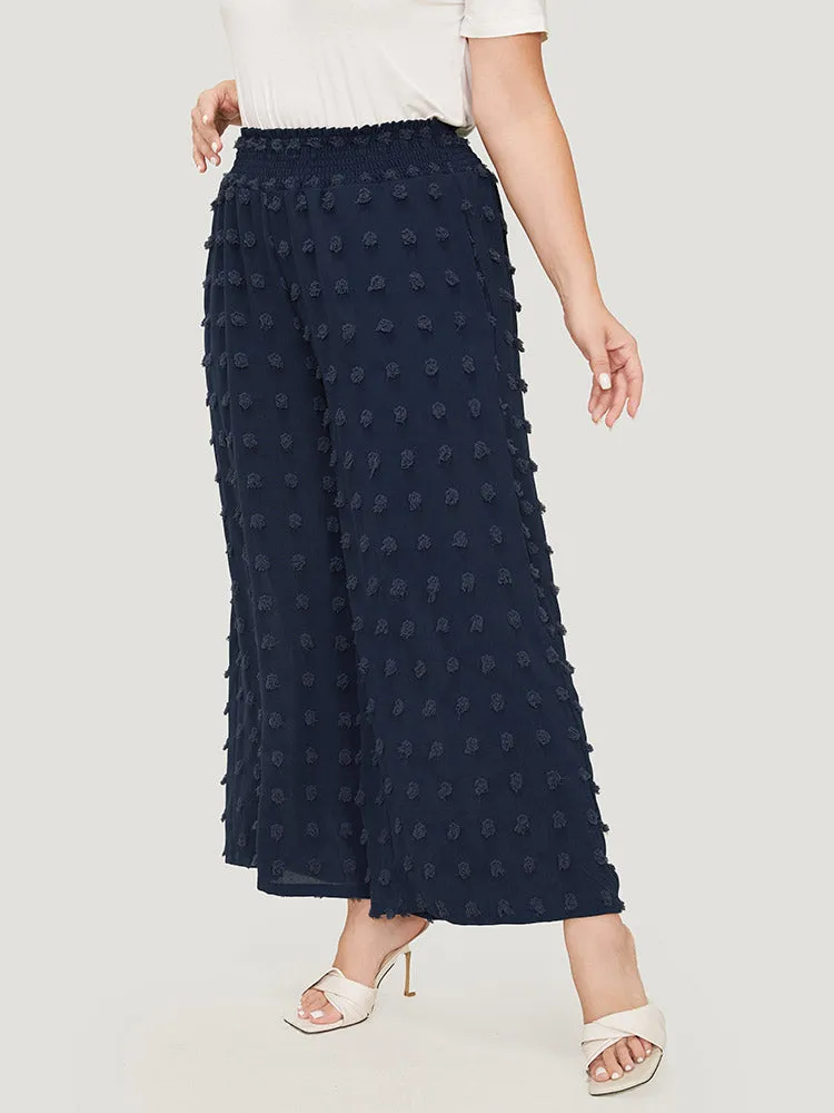 Polka Dot Shirred Waist Pocket Wide Leg Pants sold by Bloomchic product image thumbnail 5