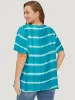 Tie Dye Contrast Trim Striped Blouse sold by Bloomchic