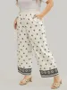 Bandana Print Pocket Paperbag Waist Pants sold by Bloomchic
