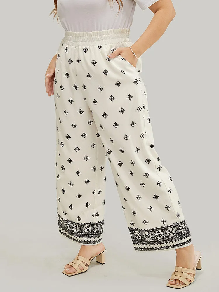 Bandana Print Pocket Paperbag Waist Pants sold by Bloomchic product image thumbnail 3