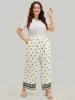 Bandana Print Pocket Paperbag Waist Pants sold by Bloomchic