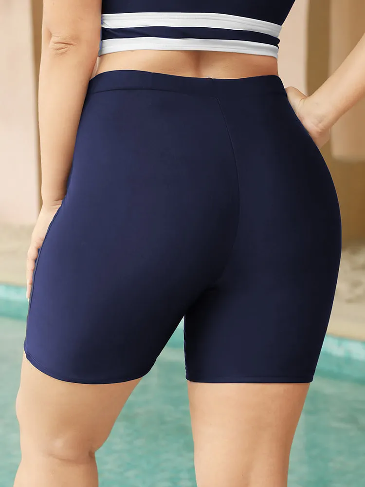 High Waist Ties Front Swim Shorts sold by Bloomchic product image thumbnail 2