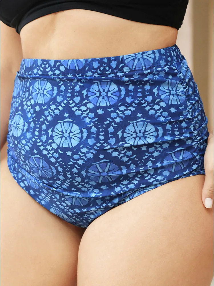 Bandana Print Gathered Bikini Bottom sold by Bloomchic product image thumbnail 3