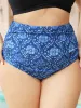 Bandana Print Gathered Bikini Bottom sold by Bloomchic