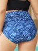 Bandana Print Gathered Bikini Bottom sold by Bloomchic