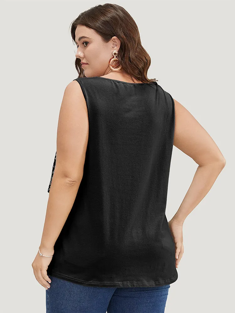 Ditsy Floral Patchwork Tank Top sold by Bloomchic product image thumbnail 3