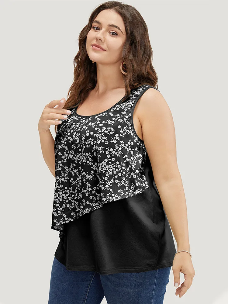 Ditsy Floral Patchwork Tank Top sold by Bloomchic product image thumbnail 2