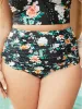 Floral Printed Ruched Detail Swim Bottom sold by Bloomchic