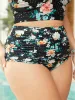 Floral Printed Ruched Detail Swim Bottom sold by Bloomchic