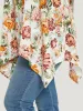 Floral Print Hanky Hem Blouse sold by Bloomchic