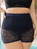 Leaf Print Contrast Lace Very Stretchy Swim Shorts sold by Bloomchic
