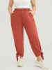Solid Knotted Split Hem Pocket Pants sold by Bloomchic