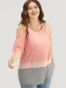 Tie Dye Cold Shoulder T-shirt sold by Bloomchic