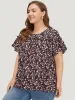 Ditsy Floral Frill Trim Gathered Ruffle Sleeve Blouse sold by Bloomchic