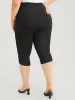 Skinny Contrast Lace Cropped Leggings sold by Bloomchic