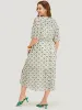 Bandana Dolman Sleeve Pocket Cold Shoulder Split Dress sold by Bloomchic