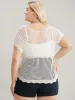 Plain Hollow Out Scalloped Trim Knit Top sold by Bloomchic