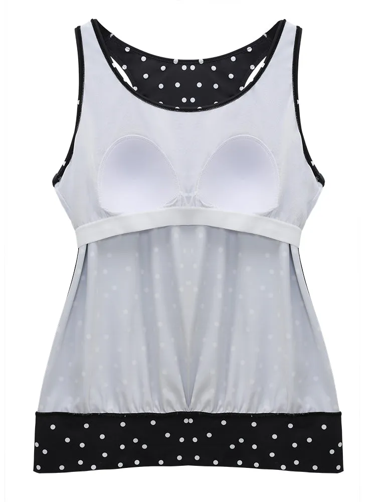 Polka Dot Sleeveless Tankini Top sold by Bloomchic product image thumbnail 2