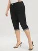 Slightly Stretchy High Rise Dark Wash Roll Hem Knee Denim Shorts sold by Bloomchic