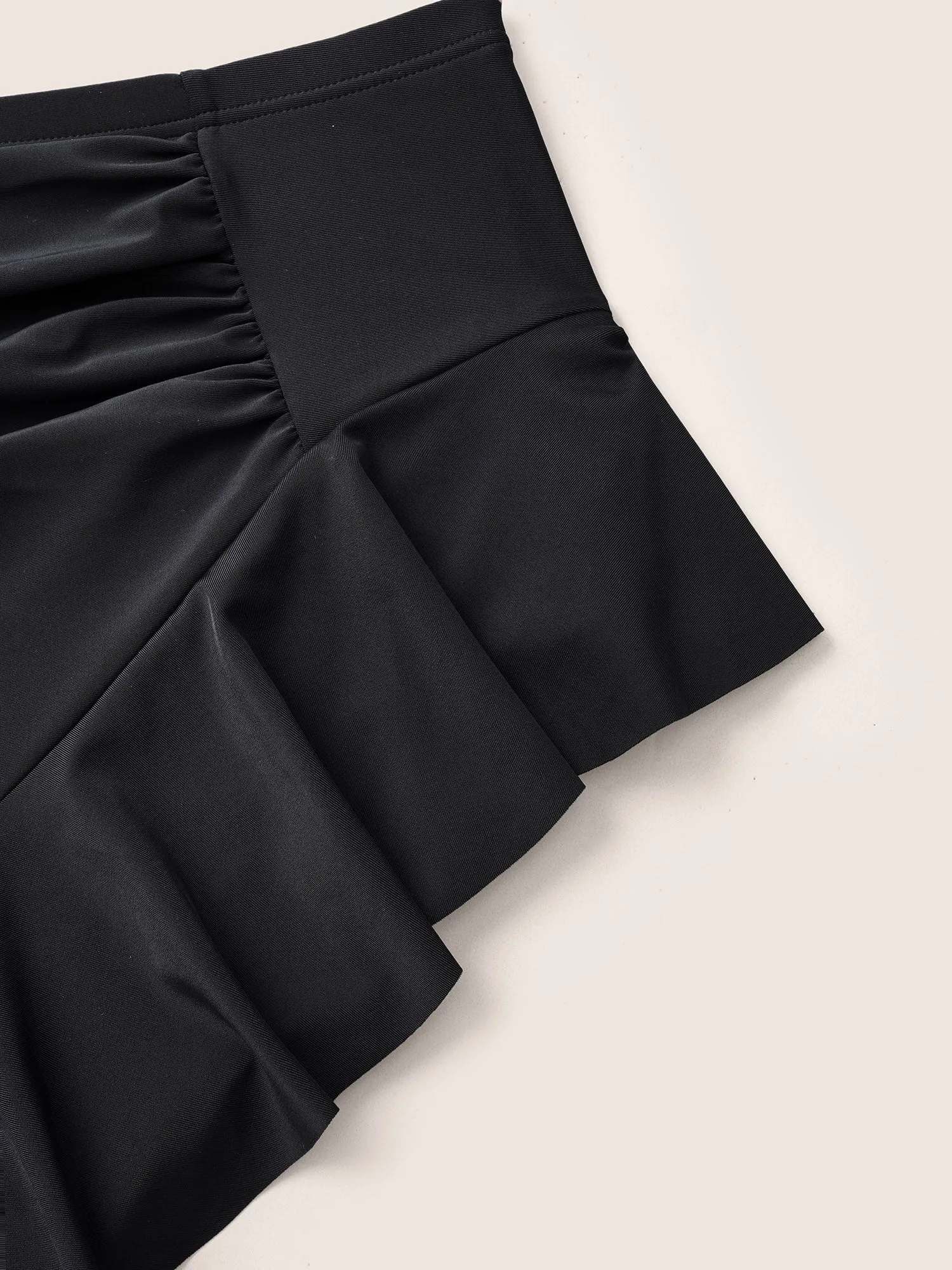 Ruffle Trim Ruched Front Swim Bottom sold by Bloomchic product image thumbnail 4