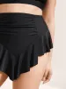 Ruffle Trim Ruched Front Swim Bottom sold by Bloomchic