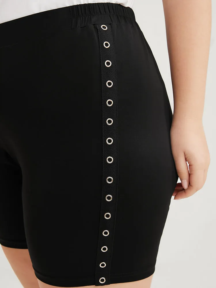 Plain Studded Detail Elastic Waist Shorts sold by Bloomchic product image thumbnail 5