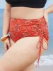 Bandana Print Drawstring Bikini Bottom sold by Bloomchic