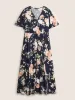 Bloom Dress - Flutter Sleeve Ditsy Floral Pocket Split Maxi Dress sold by Bloomchic