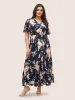 Bloom Dress - Flutter Sleeve Ditsy Floral Pocket Split Maxi Dress sold by Bloomchic
